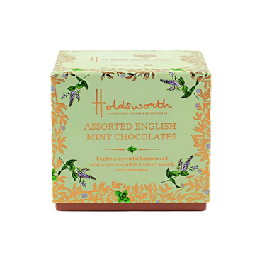 Holdsworth Assorted English Mint Chocolates – 175g gift box of handmade dark and milk mint chocolates